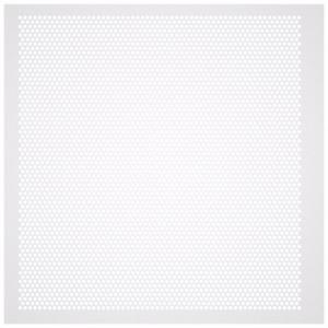 AMERICAN LOUVER STR-PERF-2214-20PK Diffusers, Ceiling, 23 3/4 Inch H, 23 3/4 Inch W, Lay-In, Plastic, Perforated, White | CN8HBV 54ZF49