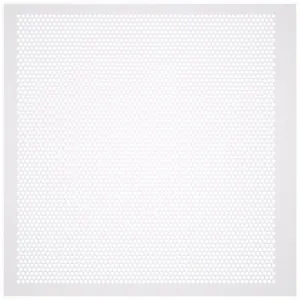 AMERICAN LOUVER STR-PERF-2214-5PK Diffusers, Ceiling, 23 3/4 Inch H, 23 3/4 Inch W, Lay-In, Plastic, Perforated, White | CN8HBP 54ZF55