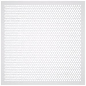 AMERICAN LOUVER STR-PERF-2238-20PK Diffusers, Ceiling, 23 3/4 Inch H, 23 3/4 Inch W, Lay-In, Plastic, Perforated, White | CN8HBR 54ZF50