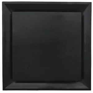 AMERICAN LOUVER STR-PQ-12BK Diffuser, Ceiling, 23 3/4 Inch H, 23 3/4 Inch W, Lay-In, 12 Inch Duct, Plastic | CN8HAL 52CF11