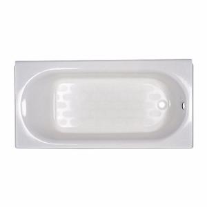 AMERICAN STANDARD 2394202ICH.020 Recess Bath With Integral Overflow And Luxury Ledge, Left Drain Location, American Std | CN8HHQ 20XU24