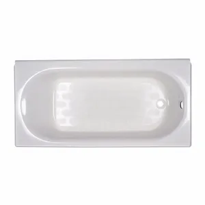 AMERICAN STANDARD 2393202ICH.020 Recess Bath With Integral Overflow Above Floor Rough Installation, Right Drain Location | CN8HHP 20XU19