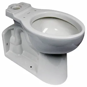 AMERICAN STANDARD 3703001.020 Elongated Toilet Bowl, Pressure Assist Tank Flushing, White | CH6JPQ 5NTW1