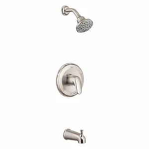 AMERICAN STANDARD TU075508.295 Tub and Shower Trim Kit, American Std, Colony PRO, Single Function, Brushed Nickel Finish | CN8HVA 55DL98