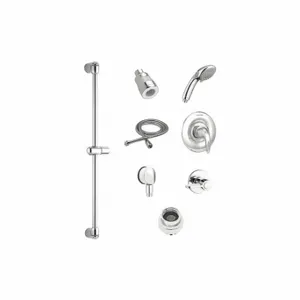 AMERICAN STANDARD TU662213.002 Commercial Shower System Kit, American Std, Commercial, 1.5 GPM Fixed Showerhead Flow Rate | CN8HRU 55DM42