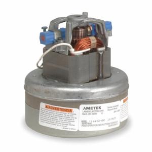 AMETEK LAMB 116111-00 Vacuum Motor, Thru flow, 5.7 Inch Body Dia., 2 Stage, 1 Speed, 220VAC | AD8TJA 4M901