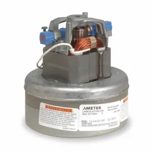 AMETEK LAMB 119403-00 Vacuum Motor, Thru flow, 5.7 Inch Body Dia., 2 Stage, 1 Speed, 240VAC | AC9JVQ 3GXE3