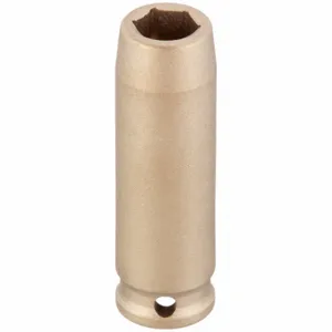 AMPCO METAL DWI-1/2D3/8 Impact Socket, 1/2 Inch Drive Size, 3/8 Inch Socket Size, 6-Point, Deep, Natural | CN8JJP 49UL26