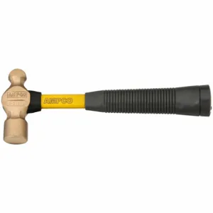 AMPCO METAL H-212FG Ball Pein Hammer, Fiberglass, Aluminum Bronze, 16 oz Head Wt, 11 Inch Overall Length | CN8JED 49UG47