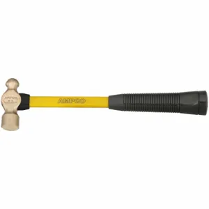 AMPCO METAL H-1FG Ball Pein Hammer, Fiberglass, Aluminum Bronze, 12 oz Head Wt, 14 Inch Overall Length | CN8JDX 8PDE9