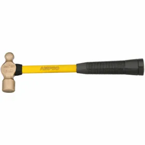 AMPCO METAL H-2FG Ball Pein Hammer, Fiberglass, Aluminum Bronze, 16 oz Head Wt, 1 Inch Face Dia | CN8JDY 2VE98