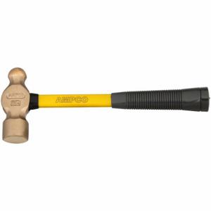 AMPCO METAL H-5FG Ball Pein Hammer, Fiberglass, Aluminum Bronze, 36 oz Head Wt, 14 Inch Overall Length | CN8JEA 9MJ23