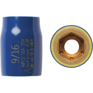 AMPCO METAL ISS-3/8D1/2 Insulated Socket 3/8 Drive 1/2 6 Point Standard | AB8AAL 24Y882