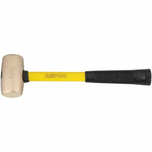 AMPCO METAL M-2FG Non-Sparking Mallet, Fiberglass Handle, 4 lb Head Weight, 2 Inch Dia, 4 Inch Head Length | CN8JLC 2ZB28