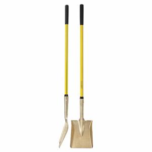AMPCO METAL S-82FG Shovel, Nonsparking, Nonmagnetic, Corrosion Resistant, 9 Inch Blade Width | CJ3JAA 4RU46