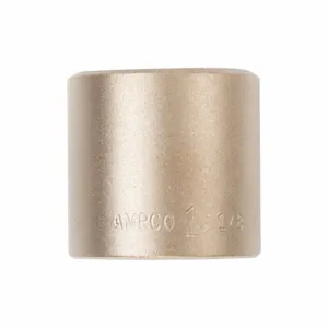 AMPCO METAL SS-3/4D19MM Non-Sparking Socket, 3/4 Inch Drive Size, 19 mm Socket Size, 6-Point, Standard, Natural | CN8KAU 49UH24