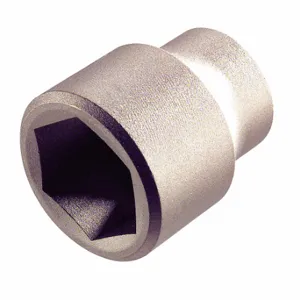 AMPCO METAL SS-3/4D1-3/8 Non-Sparking Socket, 3/4 Inch Drive Size, 1 3/8 Inch Socket Size, 6-Point, Natural | CN8JXR 4RPG5