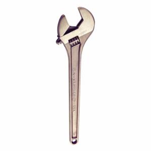AMPCO METAL W-74 Adjustable Wrench, Aluminum Bronze, Natural, 15 Inch Overall Length, 1 11/16 Inch Jaw | CN8JDQ 4RNU7