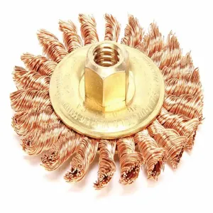 AMPCO METAL WB-40KT Knot Wire Wheel Brush Threaded Arbor | AB3HGR 1TEB8