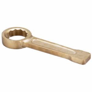 AMPCO METAL WS-1-1/2 Striking Wrench, Aluminum/Bronze, Natural, 1 1/2 Inch Head Size, 9 Inch Overall Length | CN8KDE 49UR71