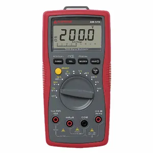 AMPROBE AM-570 Digital Multimeter, Cat Iii 1000V/Cat Iv 600V, Trms, 1000 V | CN8KRX 34K451