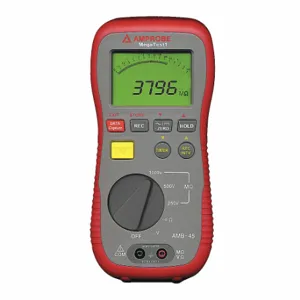 AMPROBE AMB-45 Megoh mmeter, 40 Megaohm To 4 Gigohm, Cat Iii 600V, Test Volt 1000 Vdc/250 Vdc/500 Vdc | CV4NGT 1WXG3