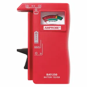 AMPROBE BAT-250 Battery Tester, Analog, 1.5 to 9V, Analog | CN8KPX 38RX03