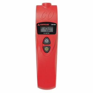 AMPROBE CM100 Carbon Monoxide Meter, Backlit LCD, CO Range 0 to 999 | CN8KTF 4FKR1