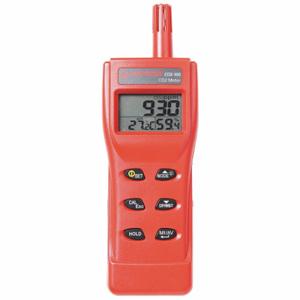 AMPROBE CO2-100 Hand-Held Carbon Dioxide Meter, LCD, 0 to 9999 ppm CO2 Concentration, 14 Deg to 140 Deg F | CN8KTG 5AER6