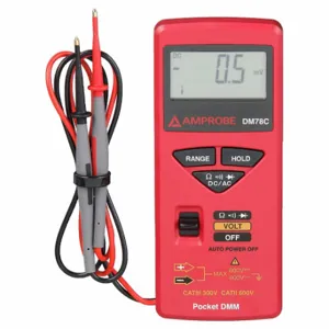 AMPROBE DM78C Digital Multimeter, Cat Iii 300V, Avg, 600 V | CN8KRP 2MVU4