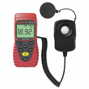 AMPROBE LM-120 Auto Ranging Light Meter, Fluorescent/High Pressure Sodium/Incandescent, LCD, Photo Diode | CN8KTC 4FKR4