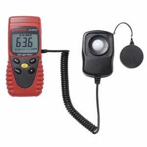 AMPROBE LM-200LED Light Meter, LED, LCD, Remote, Interface, 5 ft | CN8KTD 6NZG0