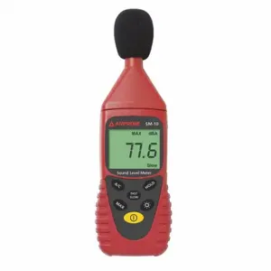 AMPROBE SM-10 Digital Sound Level Meter, 30 To 130 Db, 31.5 Hz To 8 Khz, A And C, 4 Digit Lcd | CN8KTM 4FKR5