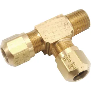 ANDERSON METALS CORP. PRODUCTS 1471X8 Male Run Tee Compression Brass | AH3PYB 32WG60