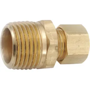 ANDERSON METALS CORP. PRODUCTS 700068-0604 Connector Low Lead Brass Compression x Male 3/8 Inch x 1/4in | AG6TGF 46M552