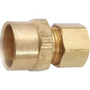 ANDERSON METALS CORP. PRODUCTS 700086-0610 Sweat Adapter Low Lead Brass 200 Psi | AF7EWZ 20XN08