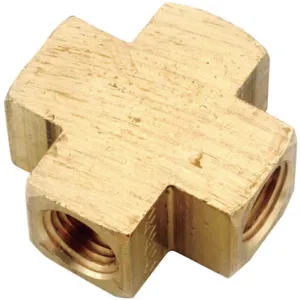 ANDERSON METALS CORP. PRODUCTS 706102-02 Cross Brass 1/8 In Fnpt | AG6TEG 46M504