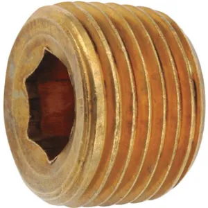 ANDERSON METALS CORP. PRODUCTS 706115-06 Counter Sunk Plug Brass 3/8 In. | AG6TCZ 46M470