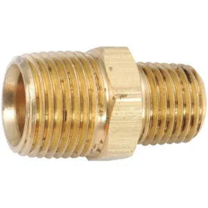 ANDERSON METALS CORP. PRODUCTS 706123-0402 Nipple 1/4 x 1/8 In Mnpt Low Lead Brass | AG6TBU 46M438