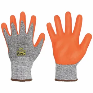 ANSELL 045HD Coated Glove, XS, Fingertips, Nitrile, XS Glove Size, 1 Pair | CN8KWQ 494T24