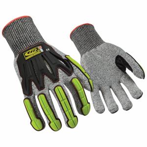 ANSELL 060-10 Cut-Resistant Gloves, L, Ansi Cut Level A5, Ansi Impact Level 2, Uncoated, Gray, 1 Pr | CN8KWZ 61UL17
