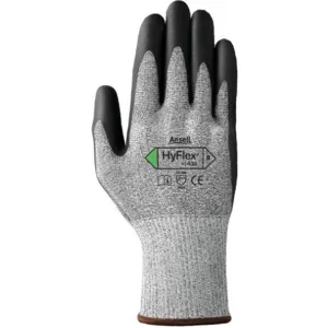 ANSELL 11-435 Cut Resistant Gloves Black/Gray 6 Pr | AC6UEV 36H130