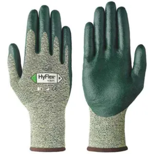 ANSELL 11-511 Cut Resistant Gloves Yellow with Green L PR | AD8MDF 4KYT2