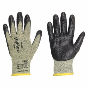 ANSELL 11-550 Coated Glove, M, Foam Nitrile, Sandy, Green, 1 Pair | CR4HQQ 491M18