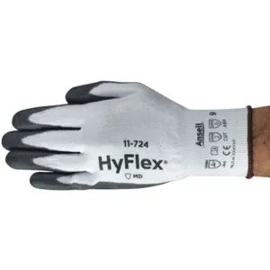 ANSELL 11-724 Cut Resistant Gloves 8 Black/White PR | AH9NBV 40LJ93