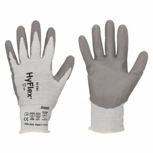 ANSELL 11-731 Coated Glove, L, Polyurethane, Sandy, Gray, 1 Pair | CR4HQF 52LD54