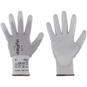 ANSELL 11-754 Knit Gloves, Size L, ANSI Cut Level A4, Palm, Dipped, Polyurethane, Smooth, Gray, 1 Pair | CR4JAX 61DD60