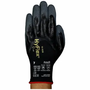 ANSELL 11-928 Coated Glove, L, 3/4, Nitrile, Nitrile, Sandy, 1 Pair | CR4HPV 492U56