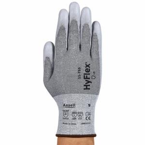 ANSELL 11755 Knit Gloves, Size S, ANSI Cut Level A5, Palm, Dipped, Polyurethane, Smooth, Gray, 1 Pair | CR4JBM 61DD65