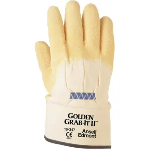 ANSELL 16-347 Coated Gloves Xl Yellow Pr | AD9JFQ 4T415